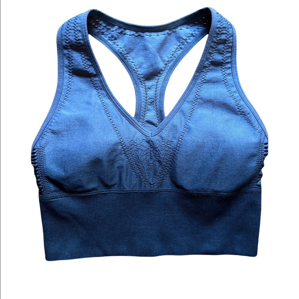 Victorias Secret Navy Grey Ombré Lightly Padded Sports Bra Never Worn